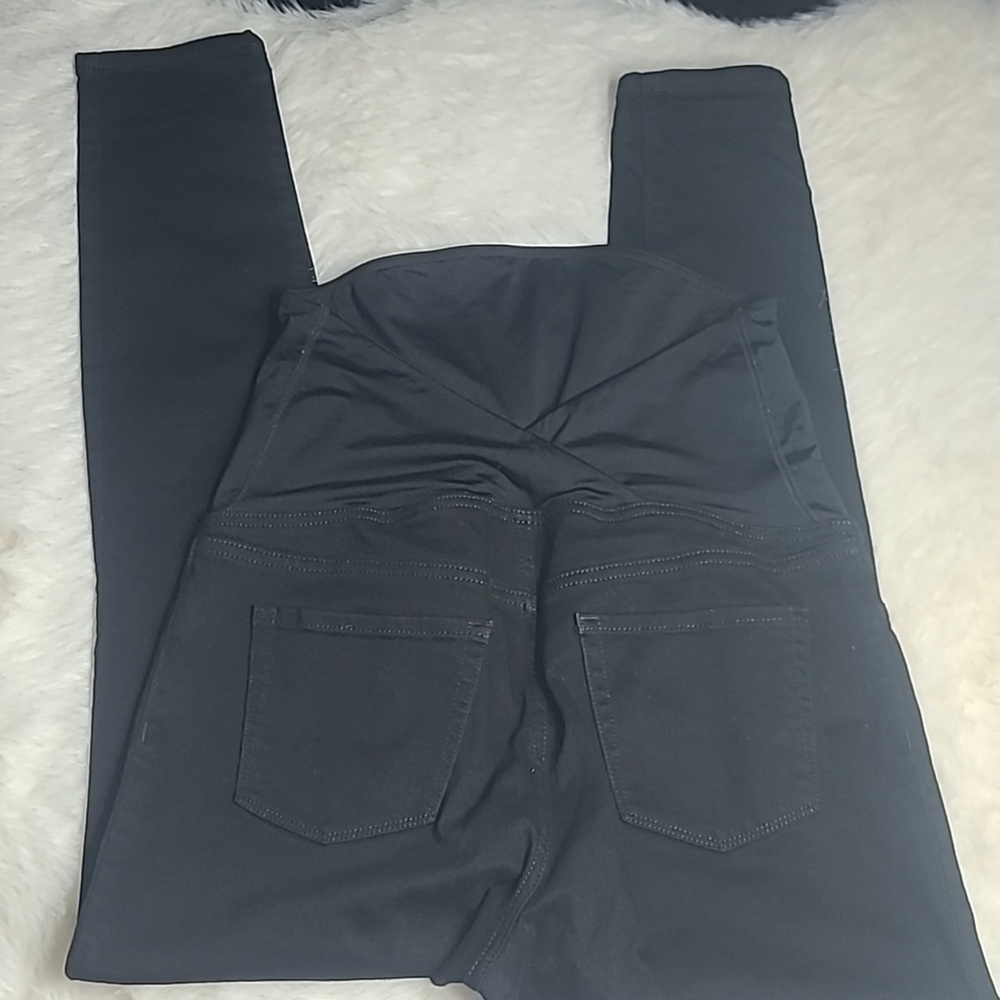 Isabel Maternity Black High-Waist Skinny Jeggings